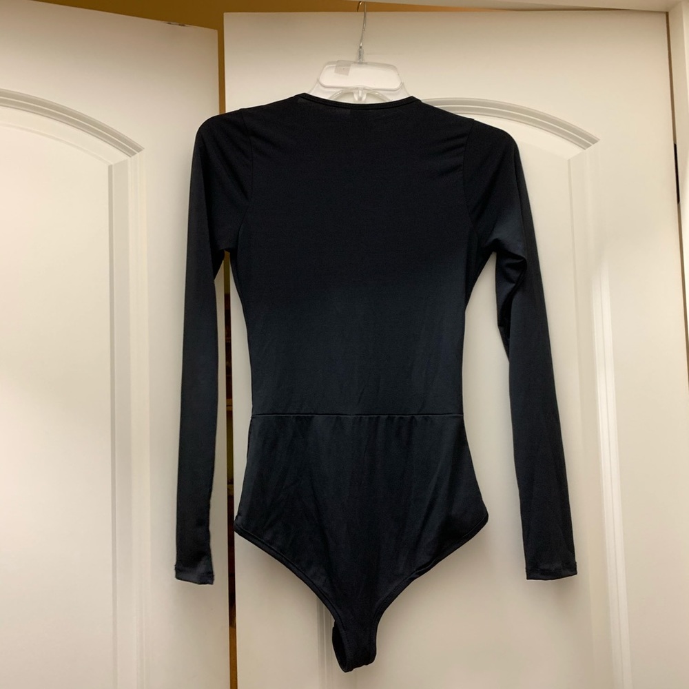 Black lace up bodysuit - Picture 3 of 6